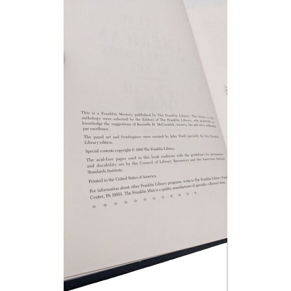 Great American Mystery Stories of 20th Century Franklin‎ Library Book Vintage - Picture 5 of 5